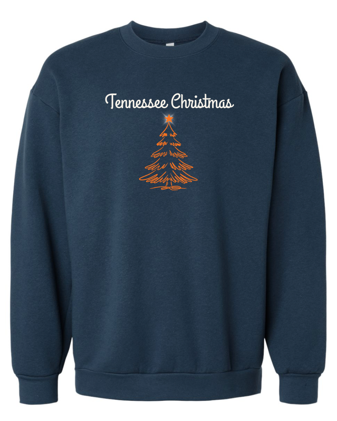 Tennessee Christmas Bright Orange Tree sweatshirt