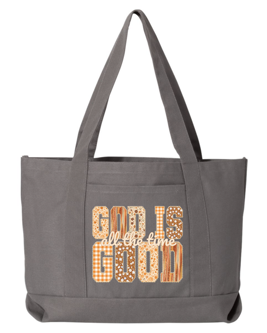 God is Good All the Time tote bag