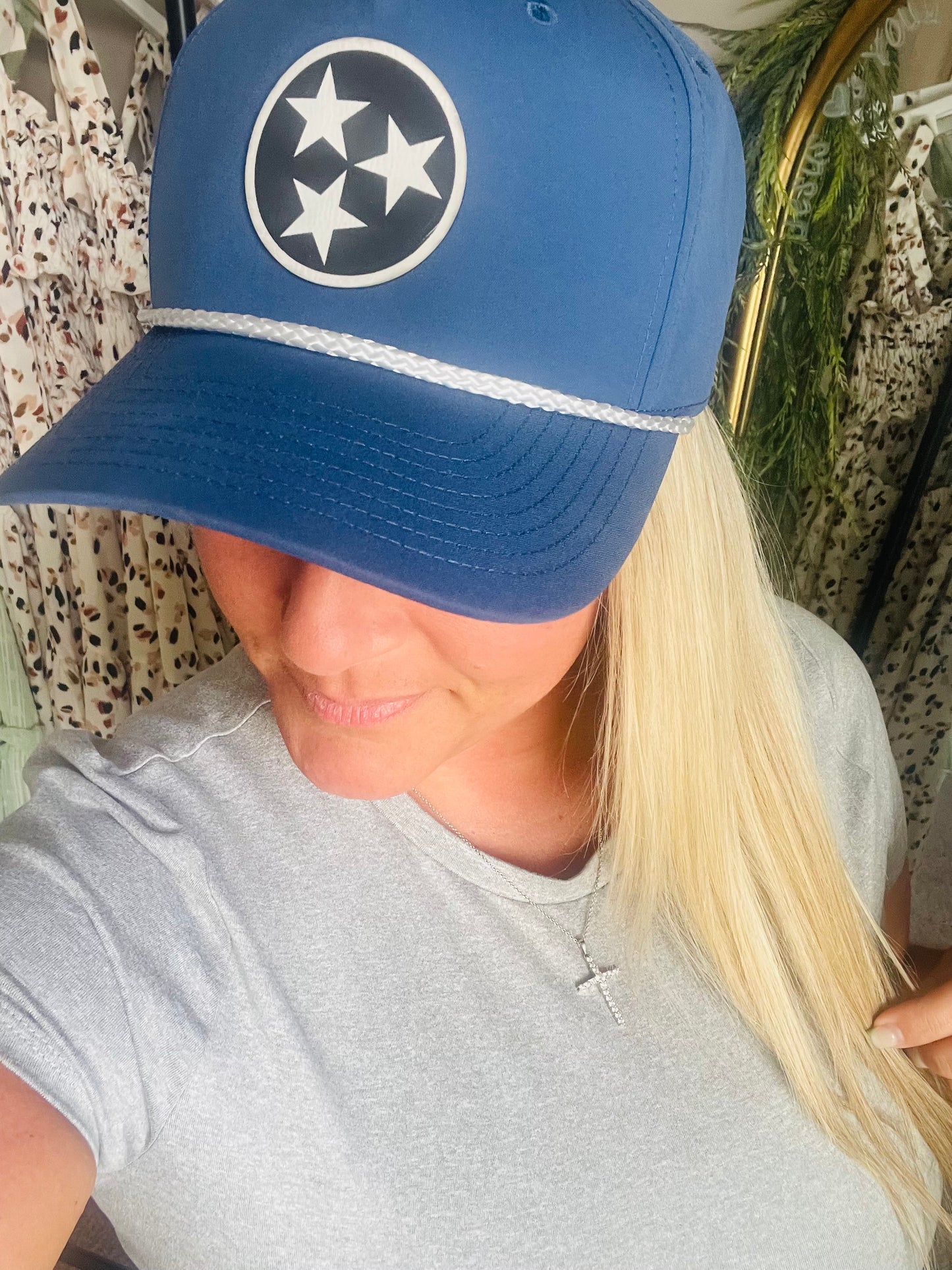 Ocean Blue Richardson Tristar Hat