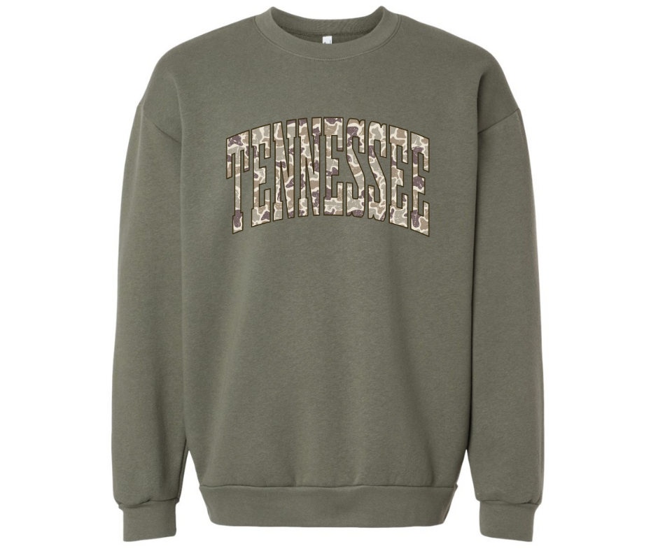 Camo Tennessee Crewneck
