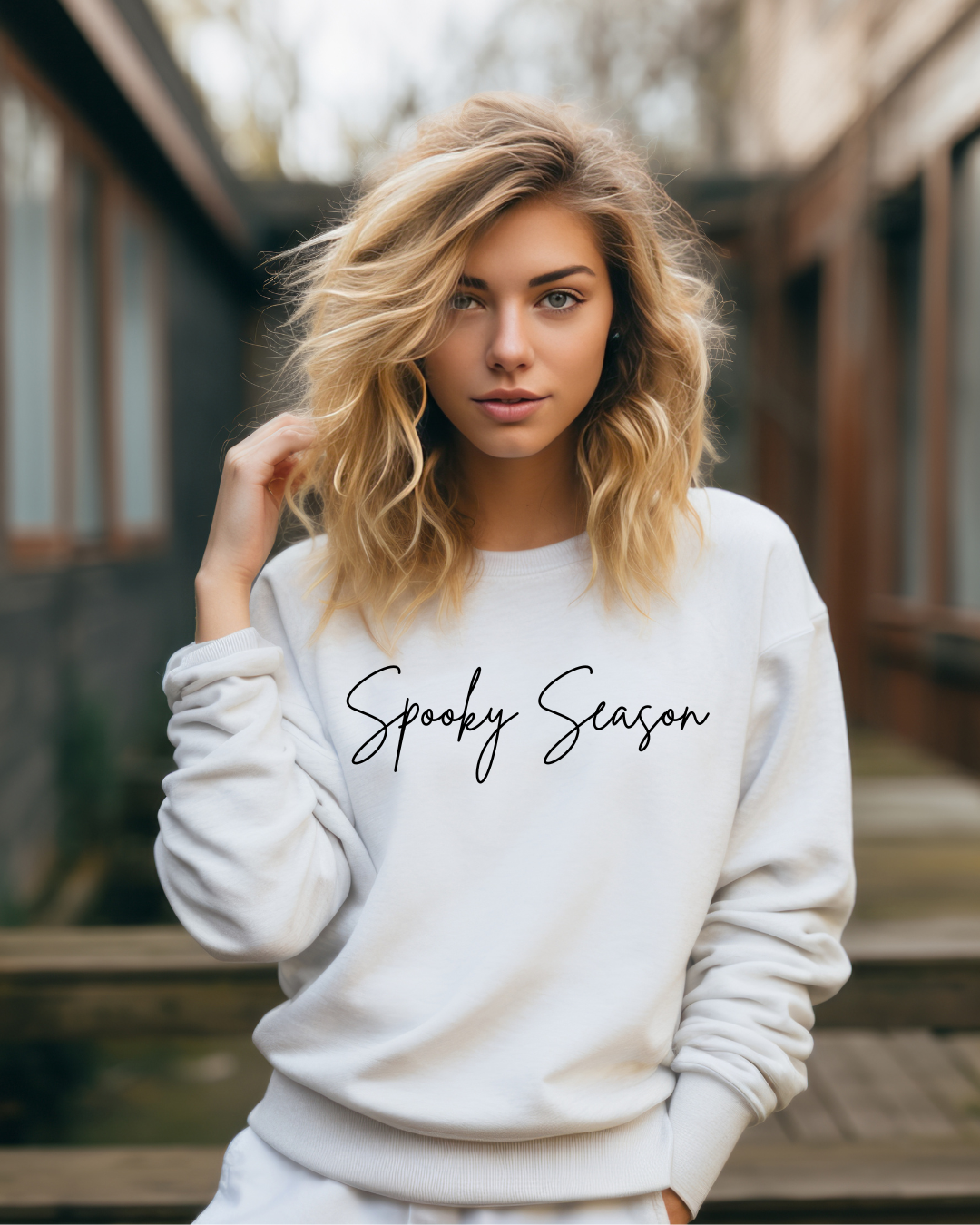 Spooky Season Simple Sweatshirt