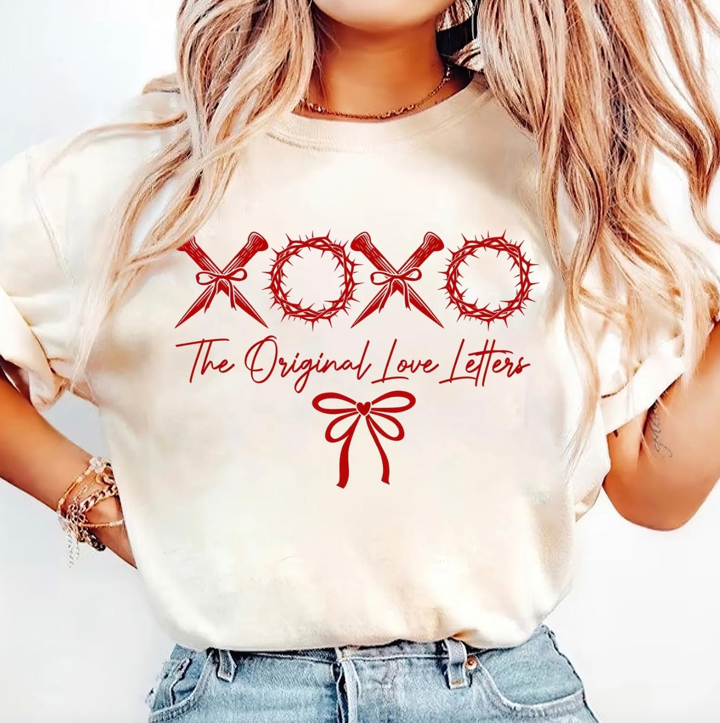 Oversized "X O X O - The Original Love Letters" Tee